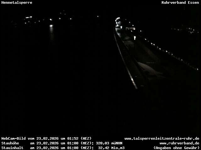 Archiv Foto Webcam Hennetalsperre am Hennesee