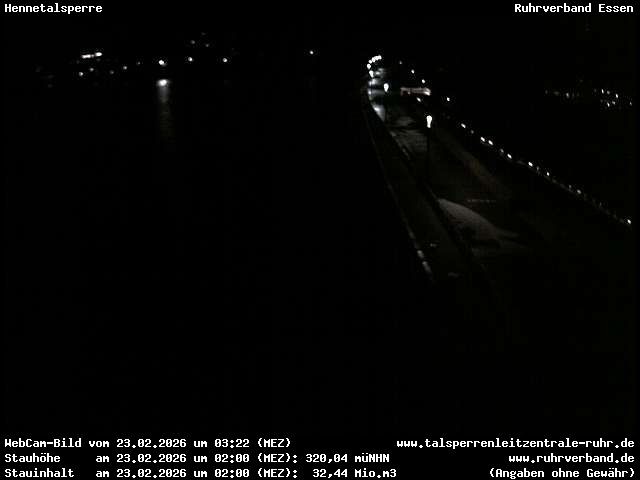 Archiv Foto Webcam Hennetalsperre am Hennesee