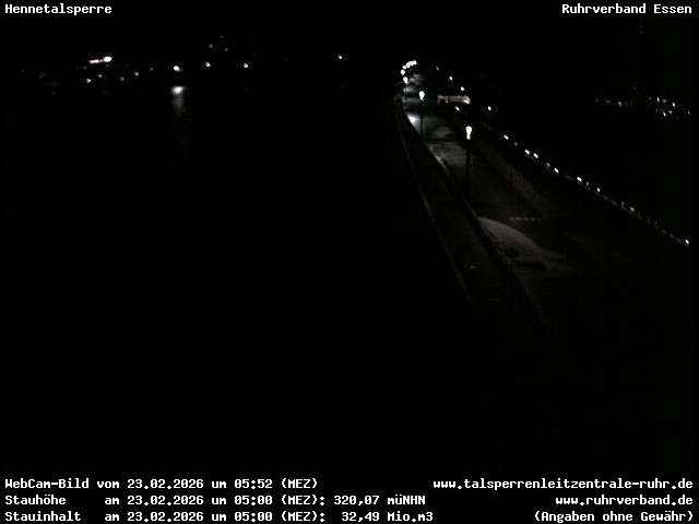 Archiv Foto Webcam Hennetalsperre am Hennesee