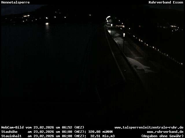 Archiv Foto Webcam Hennetalsperre am Hennesee
