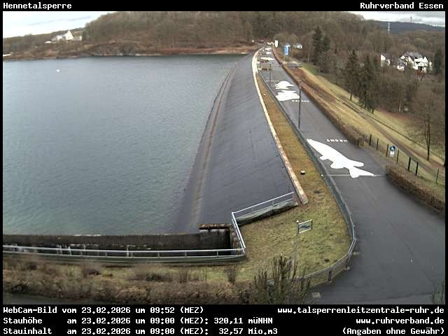 Archiv Foto Webcam Hennetalsperre am Hennesee