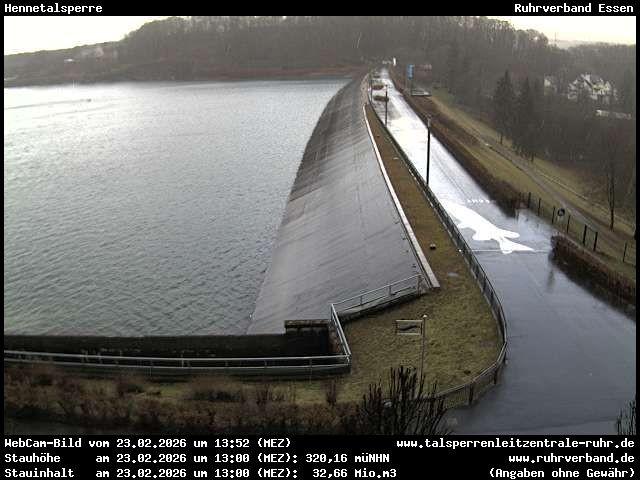 Archiv Foto Webcam Hennetalsperre am Hennesee