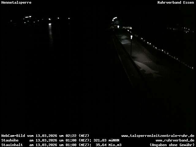 Archiv Foto Webcam Hennetalsperre am Hennesee