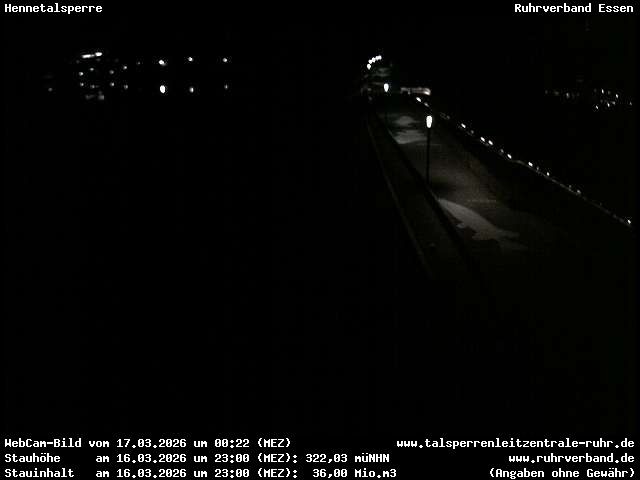 Archiv Foto Webcam Hennetalsperre am Hennesee