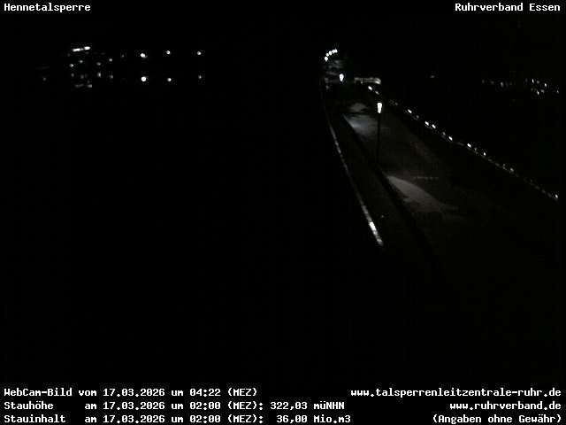 Archiv Foto Webcam Hennetalsperre am Hennesee