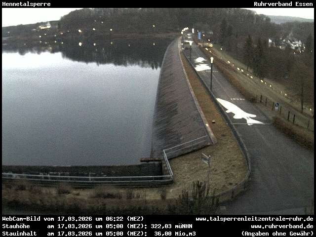 Archiv Foto Webcam Hennetalsperre am Hennesee