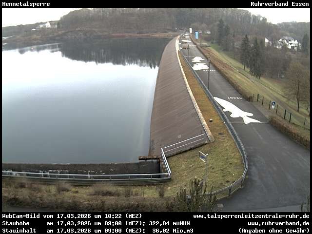 Archiv Foto Webcam Hennetalsperre am Hennesee