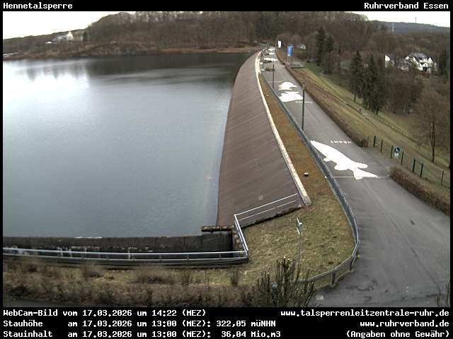 Archiv Foto Webcam Hennetalsperre am Hennesee