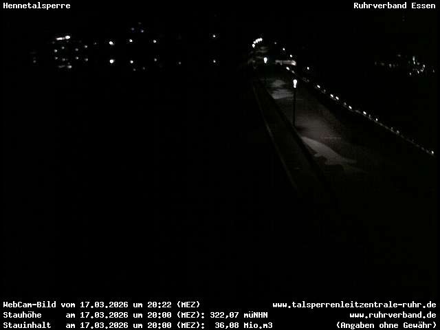 Archiv Foto Webcam Hennetalsperre am Hennesee