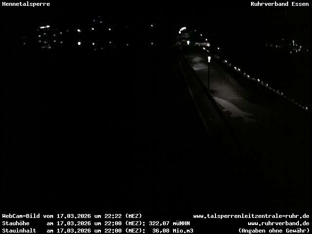 Archiv Foto Webcam Hennetalsperre am Hennesee