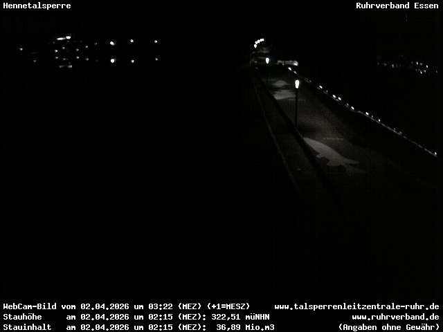 Archiv Foto Webcam Hennetalsperre am Hennesee