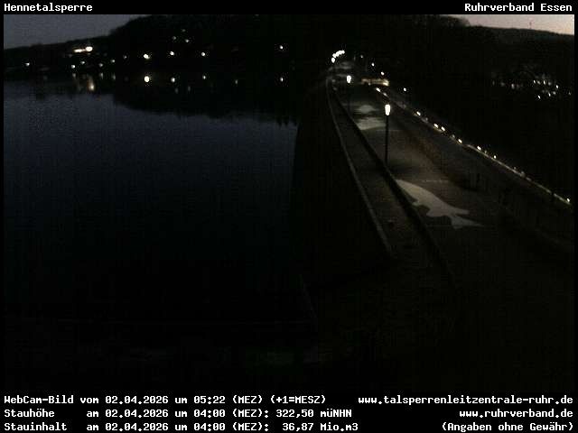 Archiv Foto Webcam Hennetalsperre am Hennesee
