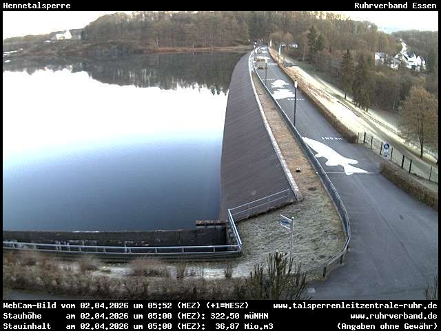 Archiv Foto Webcam Hennetalsperre am Hennesee