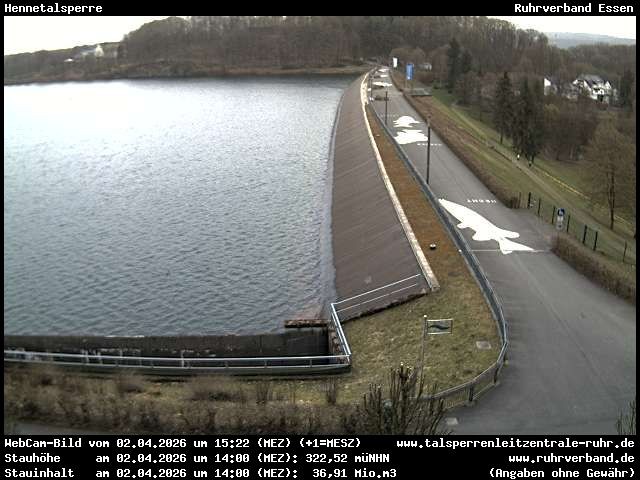Archiv Foto Webcam Hennetalsperre am Hennesee