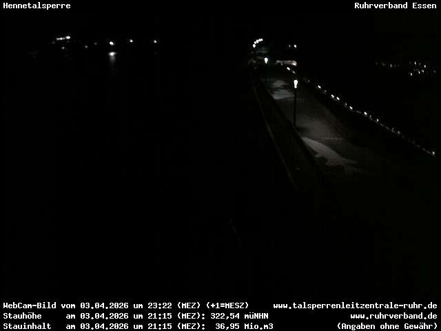 Archiv Foto Webcam Hennetalsperre am Hennesee