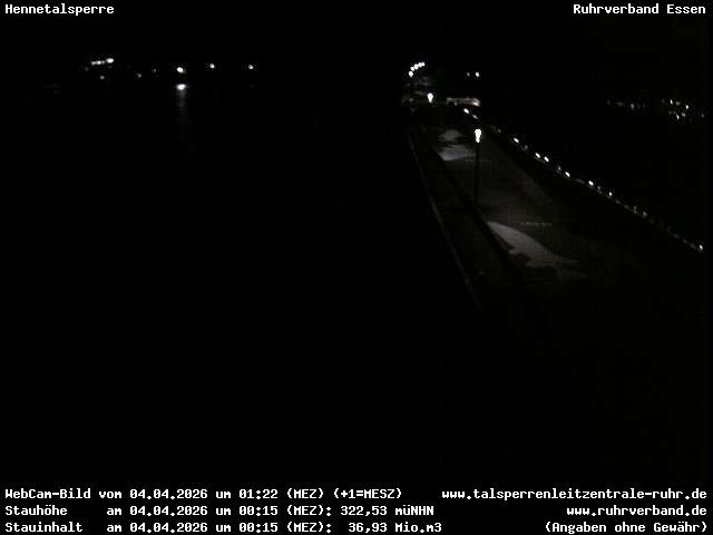 Archiv Foto Webcam Hennetalsperre am Hennesee