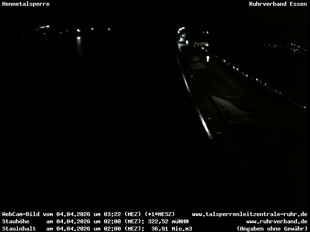 Archiv Foto Webcam Hennetalsperre am Hennesee