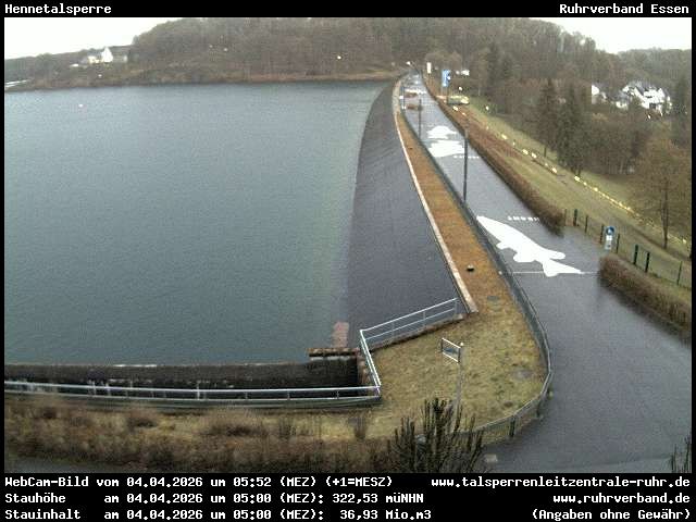 Archiv Foto Webcam Hennetalsperre am Hennesee