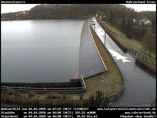 Archiv Foto Webcam Hennetalsperre am Hennesee