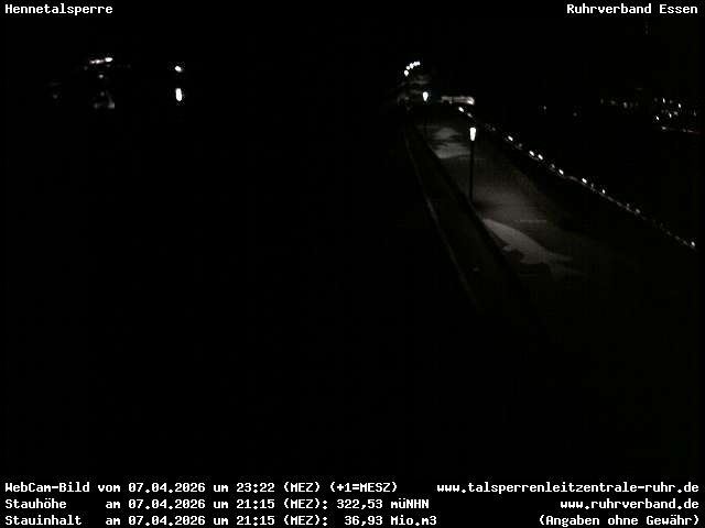 Archiv Foto Webcam Hennetalsperre am Hennesee