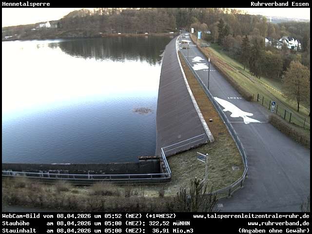 Archiv Foto Webcam Hennetalsperre am Hennesee
