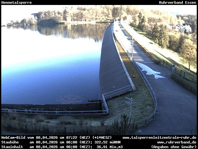 Archiv Foto Webcam Hennetalsperre am Hennesee