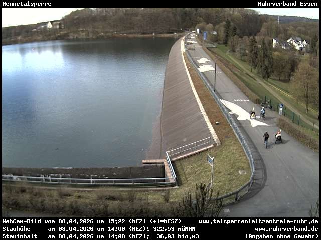 Archiv Foto Webcam Hennetalsperre am Hennesee