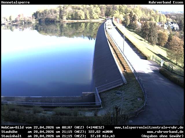 Archiv Foto Webcam Hennetalsperre am Hennesee