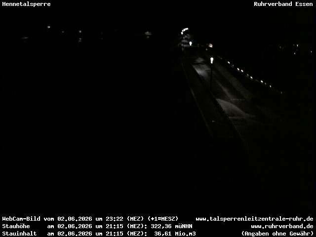 Archiv Foto Webcam Hennetalsperre am Hennesee