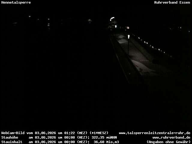 Archiv Foto Webcam Hennetalsperre am Hennesee