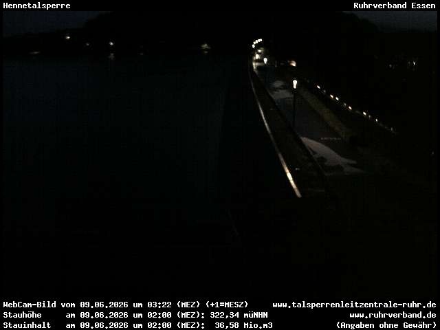 Archiv Foto Webcam Hennetalsperre am Hennesee