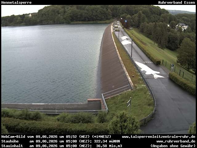 Archiv Foto Webcam Hennetalsperre am Hennesee