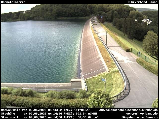 Archiv Foto Webcam Hennetalsperre am Hennesee