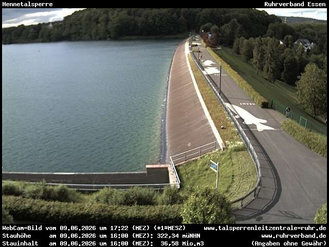 Archiv Foto Webcam Hennetalsperre am Hennesee