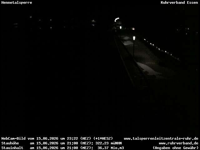 Archiv Foto Webcam Hennetalsperre am Hennesee
