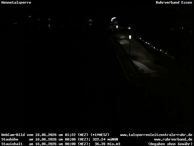 Archiv Foto Webcam Hennetalsperre am Hennesee