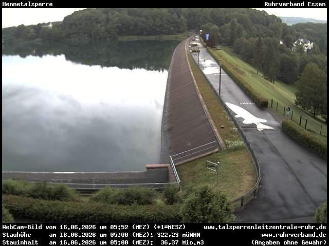 Archiv Foto Webcam Hennetalsperre am Hennesee