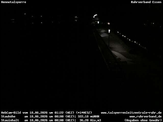 Archiv Foto Webcam Hennetalsperre am Hennesee