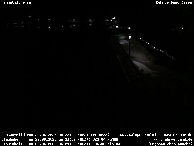 Archiv Foto Webcam Hennetalsperre am Hennesee