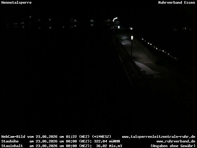 Archiv Foto Webcam Hennetalsperre am Hennesee