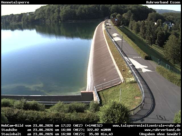 Archiv Foto Webcam Hennetalsperre am Hennesee