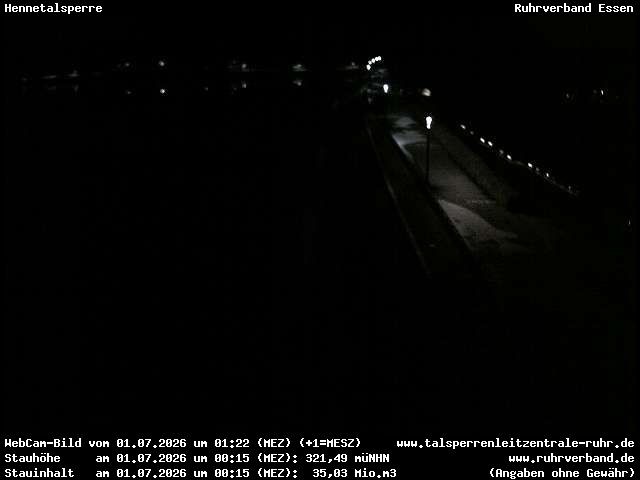 Archiv Foto Webcam Hennetalsperre am Hennesee