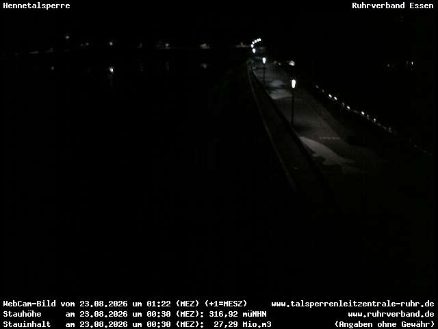 Archiv Foto Webcam Hennetalsperre am Hennesee
