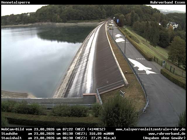 Archiv Foto Webcam Hennetalsperre am Hennesee
