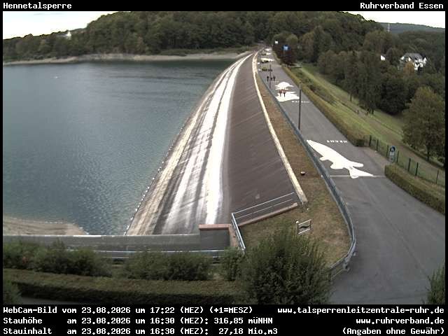 Archiv Foto Webcam Hennetalsperre am Hennesee