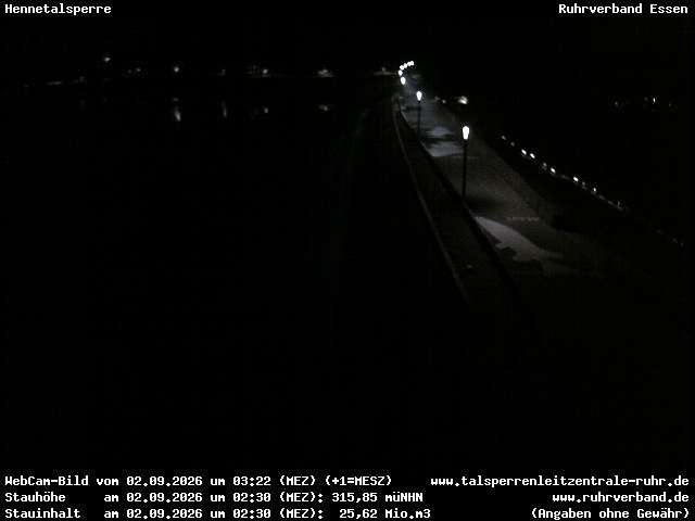 Archiv Foto Webcam Hennetalsperre am Hennesee