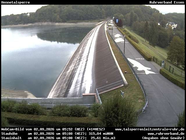 Archiv Foto Webcam Hennetalsperre am Hennesee