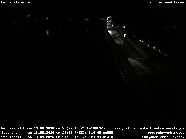 Archiv Foto Webcam Hennetalsperre am Hennesee