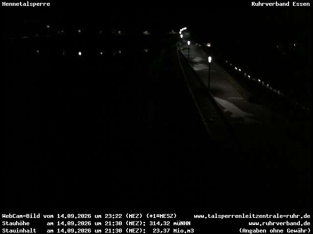 Archiv Foto Webcam Hennetalsperre am Hennesee