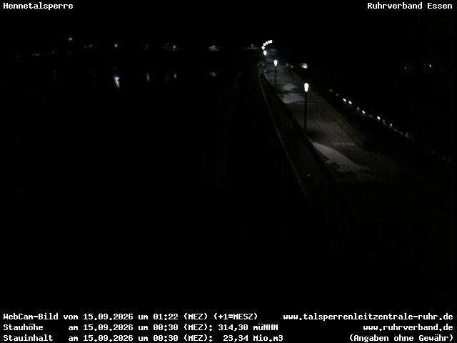 Archiv Foto Webcam Hennetalsperre am Hennesee
